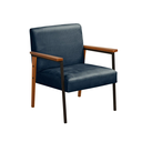 Ver imagem 3 de Kit 2 Poltronas Decorativas Trindade Estilo Industrial em Veludo Azul