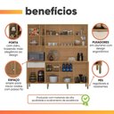 Ver imagem 5 de Armário de Cozinha Compacta 8 Portas 4 Nichos Namastê Madeirado/off White