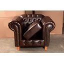 Ver imagem 5 de Conjunto Sofá 4 Lugares E 2 Poltronas Luis Xv Capitonê Chesterfield - Couríssimo Marrom Café