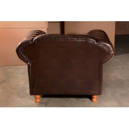 Conjunto Sofá 4 Lugares E 2 Poltronas Luis Xv Capitonê Chesterfield - Couríssimo Marrom Café - 6