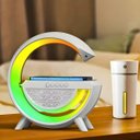 Ver imagem 2 de Luminária Multifunção Iluminação Rgb, Alto-falante e Carregador por Indução