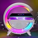 Ver imagem 3 de Luminária Multifunção Iluminação Rgb, Alto-falante e Carregador por Indução