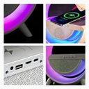 Ver imagem 4 de Luminária Multifunção Iluminação Rgb, Alto-falante e Carregador por Indução