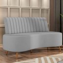 Ver imagem 2 de Sofá 2 Lugares Living 135cm Pé Palito Maraú Veludo K01 - D’Rossi