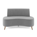 Ver imagem 3 de Sofá 2 Lugares Living 135cm Pé Palito Maraú Veludo K01 - D’Rossi