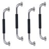 Barra de Apoio 30cm Inox Superficie Antiderrapante Kit 4 Unidades Banheiro Box Criança Idoso Cadeira - 1