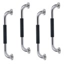 Ver imagem 1 de Barra de Apoio 30cm Inox Superficie Antiderrapante Kit 4 Unidades Banheiro Box Criança Idoso Cadeira