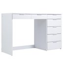 Ver imagem 2 de Penteadeira Escrivaninha 7 Gavetas 120 Cm Pe90 Branco Dtall Branco