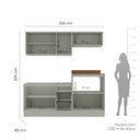 Ver imagem 3 de Cozinha com Rodapé 4 Peças Rubi Yescasa