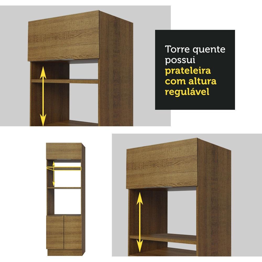 Armário de Cozinha Completa 270cm Rustic Stella Madesa 09 - 9