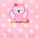 Ver imagem 2 de Manta Berço Buettner Baby Estampada Microfibra Bordado Owl 80cmx100m Rosa