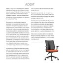 Ver imagem 5 de Cadeira Addit Assento Crepe Vermelho Bordo com Base Piramidal em Nylon - 54114