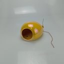 Ver imagem 4 de Vaso Decorativo de Cerâmica Amarelo 11x15x20cm Enfeite Sala Mesa Estante Flores