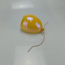 Ver imagem 5 de Vaso Decorativo de Cerâmica Amarelo 11x15x20cm Enfeite Sala Mesa Estante Flores