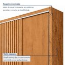 Ver imagem 5 de Guarda Roupa Casal 3 Portas de Correr com 6 Gavetas e Detalhe Ripado 100% MDF Vitória