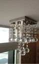 Ver imagem 1 de Lustre Para Lavabo Com Cordão De Castanhas De Cristal:bivolt/espelhado/25cm