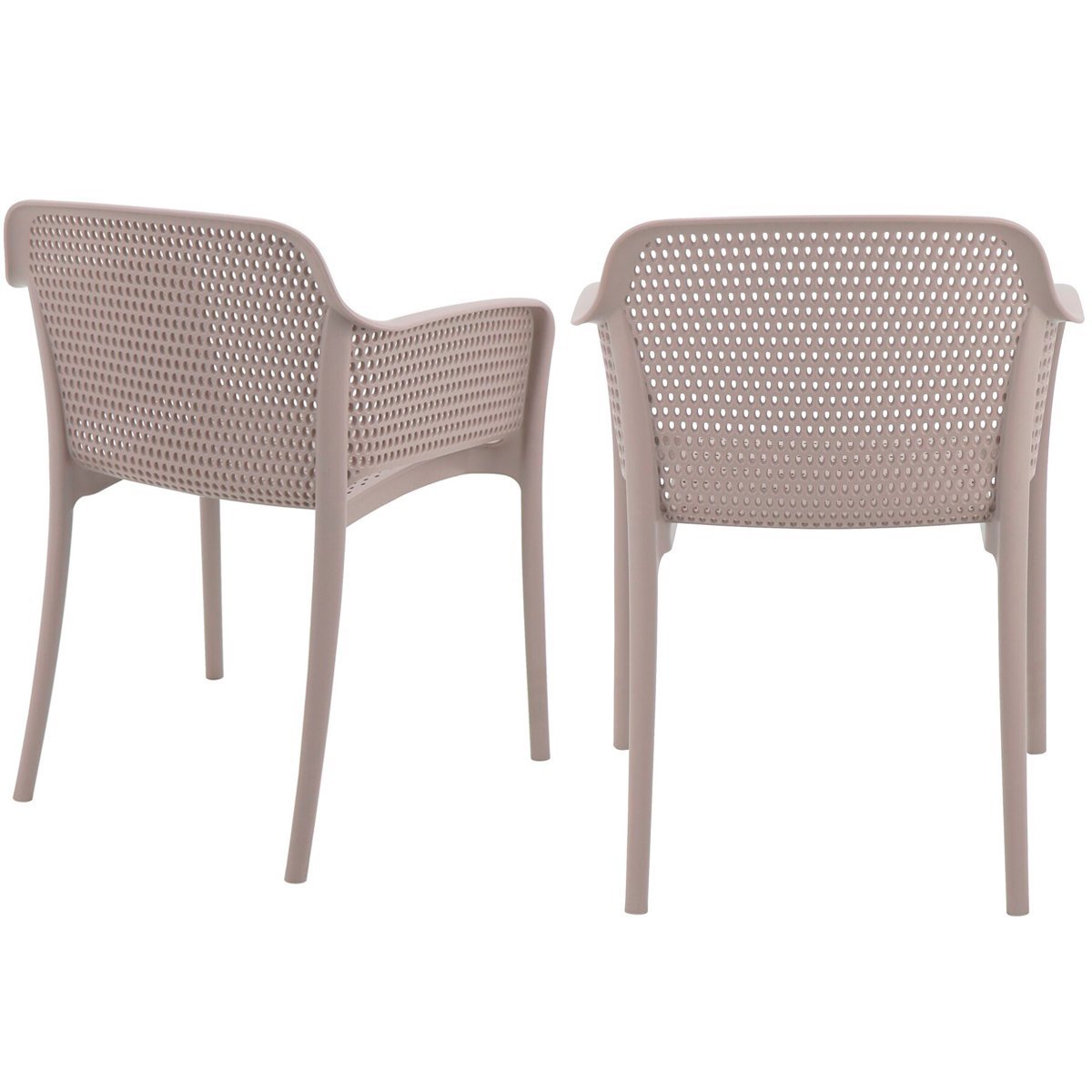Conjunto 4 Cadeiras de Plástico em Polipropileno com Fibra de Vidro Gabriela - Tramontina - Camurça  - 2