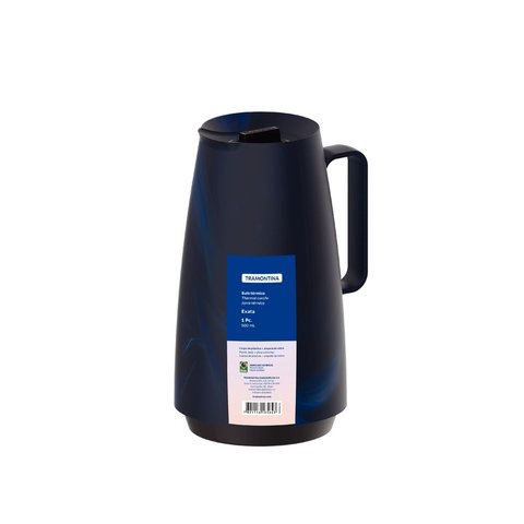 Bule Térmico Exata em Plástico Marmorizado 500 Ml Azul Tramontina
