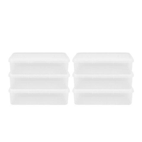 Kit 6 Caixas Herméticas Plásticas Empilháveis 6,5l Transparente