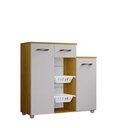 Ver imagem 2 de Fruteira 2 Cestos 2 Portas 1 Gaveta Milena - Chf - Cinamomo/off White