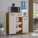 Ver imagem 1 de Fruteira 2 Cestos 2 Portas 1 Gaveta Milena - Chf - Cinamomo/off White