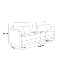 Ver imagem 7 de Sofá 2 Lugares Living 172cm Pé Madeira Valença Pto/veludo K01 - D\'rossi Cor Marrom