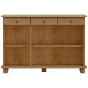 Ver imagem 3 de Aparador Buffet para Sala de Jantar 3 Portas 3 Gavetas Rústico Lazuli F06 Freijó - Lyam Decor