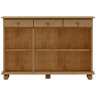 Aparador Buffet para Sala de Jantar 3 Portas 3 Gavetas Rústico Lazuli F06 Freijó - Lyam Decor - 3