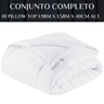 Pillow Top Protetor Colchão Cama Casal Queen Size Confort Viscoelastico:branco/queen Size - 6