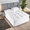 Pillow Top Protetor Colchão Cama Casal Queen Size Confort Viscoelastico:branco/queen Size - 1