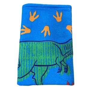 Toalha Banho Dinossauro Aveludada Estampada 70 Cm X 1,40 M