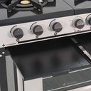 Ver imagem 3 de Fogão Industrial com Forno 2 Bocas Duplas Bravo BR2BF Branco - Venâncio