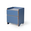 Ver imagem 1 de Mesa de Cabeceira 2 Gavetas 45cm Cindy - Azul