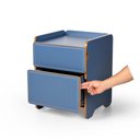 Ver imagem 6 de Mesa de Cabeceira 2 Gavetas 45cm Cindy - Azul