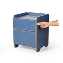 Ver imagem 5 de Mesa de Cabeceira 2 Gavetas 45cm Cindy - Azul