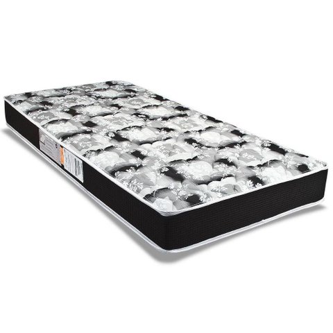 Colchão Solteiro Luckspuma Espuma D33 Supreme Pró Saúde Black (88x188x20) - 