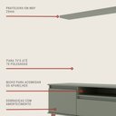 Ver imagem 4 de Rack para Tv com Prateleira 180cm Retro Mdf Verde Dallas - On Móveis