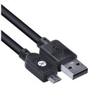 Ver imagem 1 de Cabo Usb X Micro Usb B 2.0 5 Pinos 1,8 Metros Preto - Musb-2