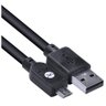 Cabo Usb X Micro Usb B 2.0 5 Pinos 1,8 Metros Preto - Musb-2 - 1