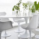 Ver imagem 2 de Mesa de Jantar Tulipa Saarinen Oval 160x90 Cm Laqueado Cores Branco