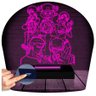 Luminária Led 3d | One Piece Turma Abajur - Rosa - 1