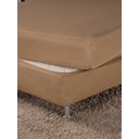 Ver imagem 2 de Saia Box Fit Cama Queen Capa com Elástico Malha Helanca Se Ajusta Ao Box 1 Pç:avelã Cáqui