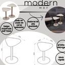 Ver imagem 5 de Conjunto Mesa de Centro Lateral de Canto Decorativo Mdf:off White