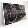 Quadro Rodas Trem 60x40 Cm Vidro Impresso - 8