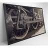 Quadro Rodas Trem 60x40 Cm Vidro Impresso - 5
