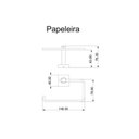 Ver imagem 2 de Porta Papel Higiênico Inox Square SQ12450 Ducon Metais