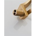 Ver imagem 6 de Torneira Banheiro Misturador Monocomando Dourado Escovado