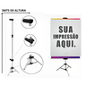Suporte Porta Banner Pedestal Tripé 3 Metros com Garras - 1