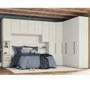 Ver imagem 1 de Quarto Modulado Completo Casal 7 Peças 12 Portas 9 Gavetas Predileto Bege/Areia HP