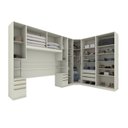 Ver imagem 3 de Quarto Modulado Completo Casal 7 Peças 12 Portas 9 Gavetas Predileto Bege/Areia HP